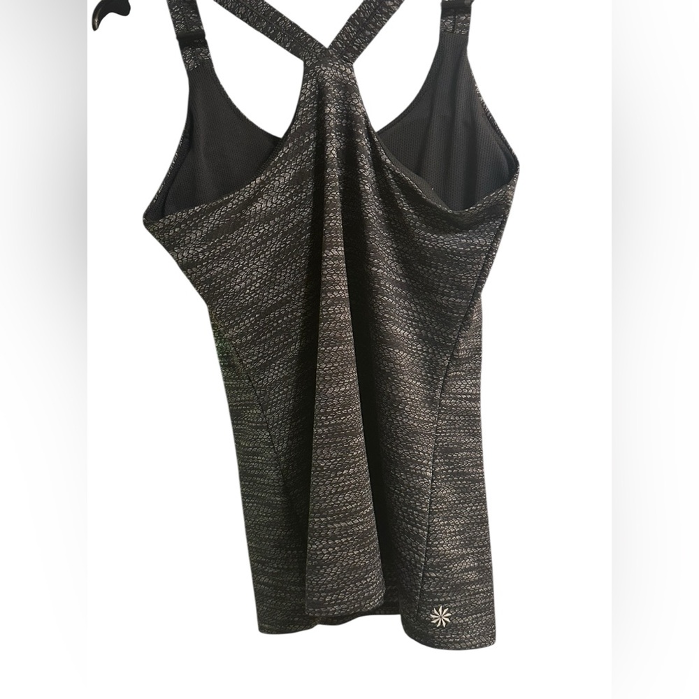 Athleta Black and Gray Strappy Tank Top - Picture 2 of 2